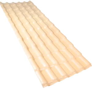 Telha Pvc Plan Afort Marfim 6 Ondas 2,42m X 0,88m