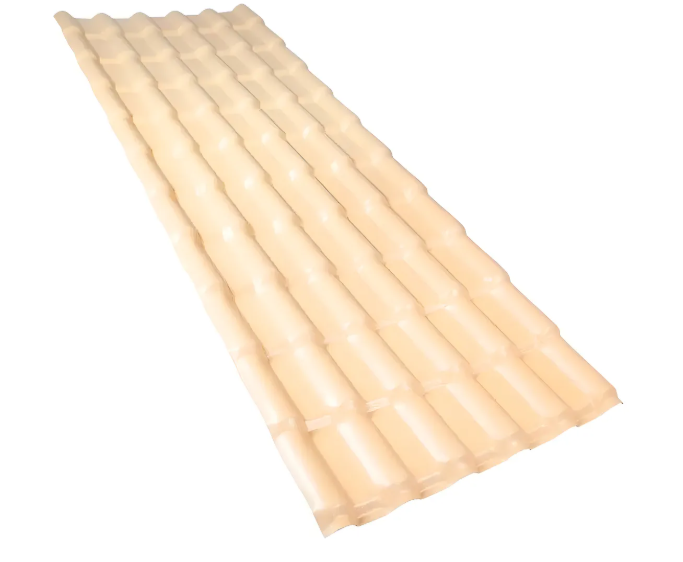 Telha Pvc Plan Afort Marfim 6 Ondas 2,42m X 0,88m